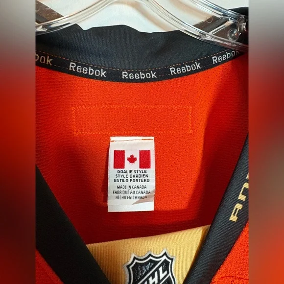 Reebok MiC Anaheim Ducks AlternateTeam Issued Goalie Style Hockey Jersey 58+